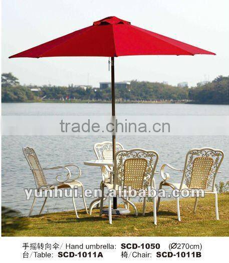 Aluminum outdoor parasol