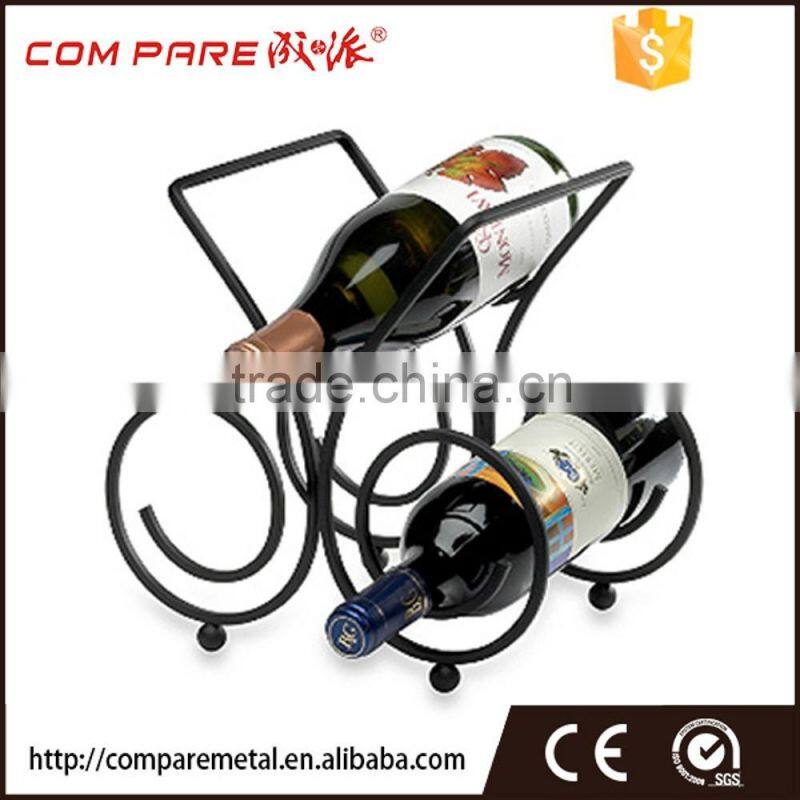 6 bottles wine display rack