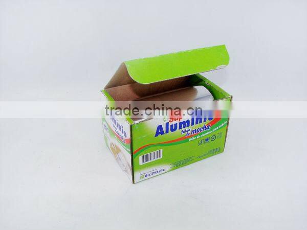 silver hairdressing foil roll factory price pre-cut aluminum foil sheet for hairdressing salon foil for hair