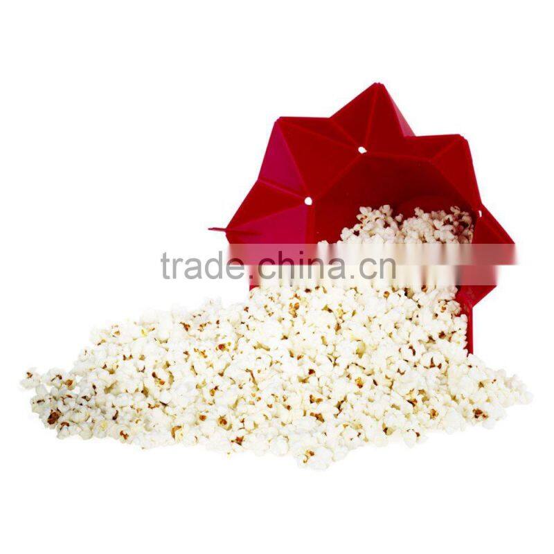 avon supplier foldable Microwave Silicone Popcorn Maker SGS,FDA,LFGB certified Popcorn Bowl