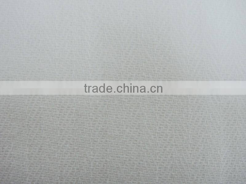 100% cotton white herringone tea towel with washing treatment