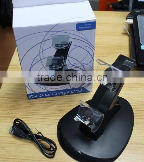 Factory direct sale controller charger stand for PS4 controller charger with led and IC