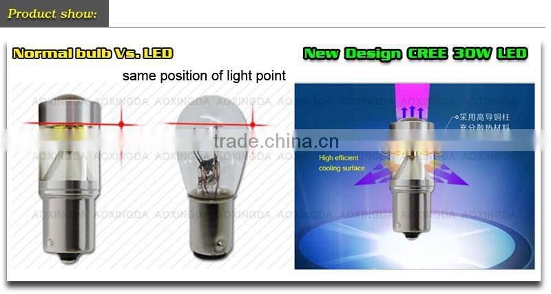 3157 760LM 12~24V hot-selling high power LED bulb CREE XBD 30W LED