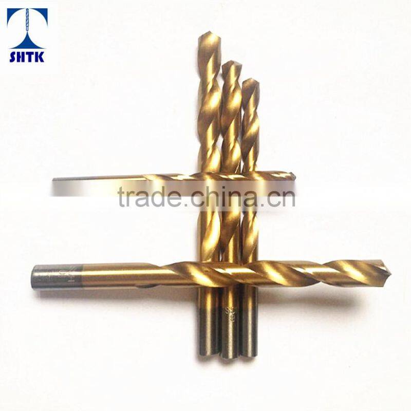 Factory sales directly, HSS 4241Roll Forged twist drill bit, titanium coated