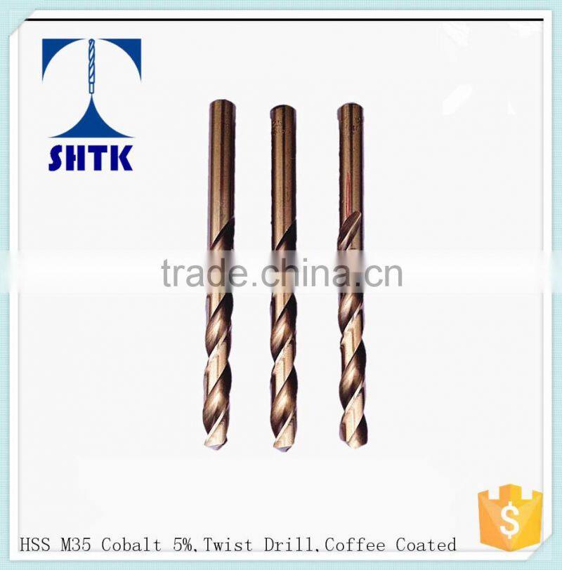 Drill bit, HSS M35 cobalt drill fully ground twist drill bit,Dia 3.2mm