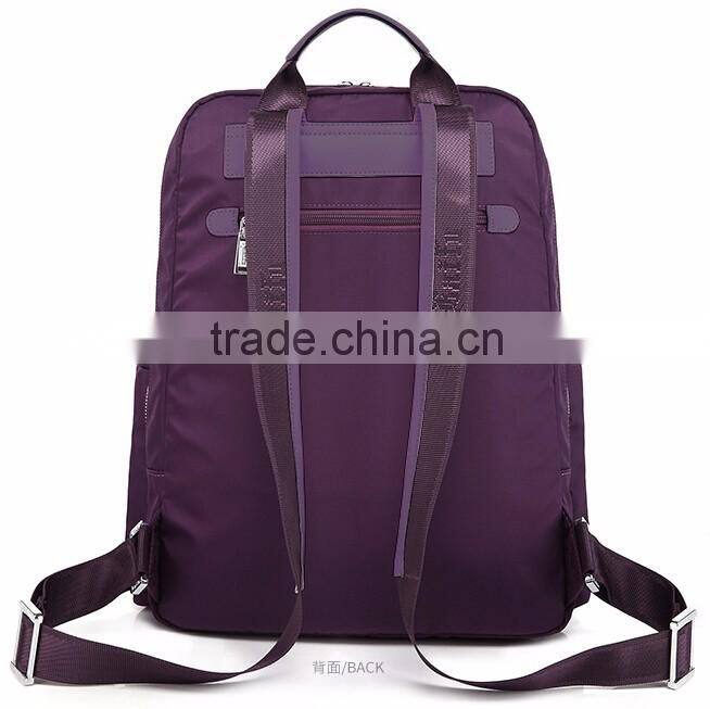 Wholesale factory price waterproof canvas leather notebook laptop backpack