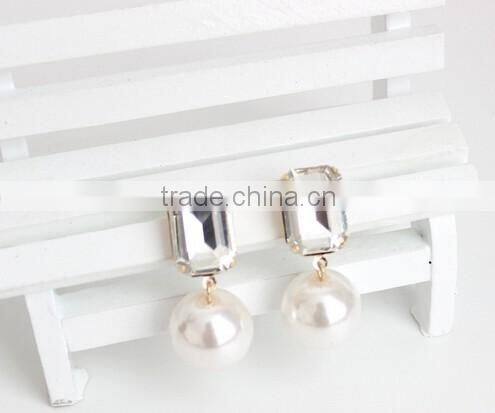 NEW style SW16604 rhinestone pearl earring stud/