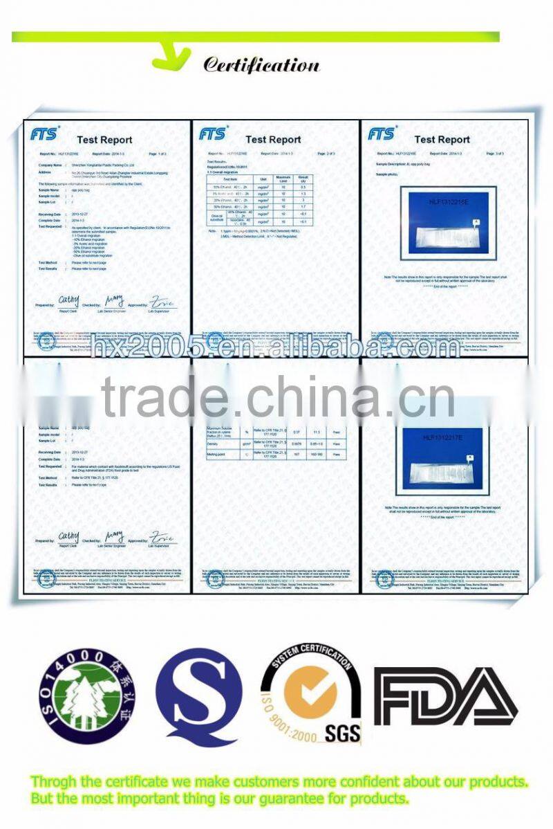 2016 plastic food packing bag, printing high quality seed bag zipper bag