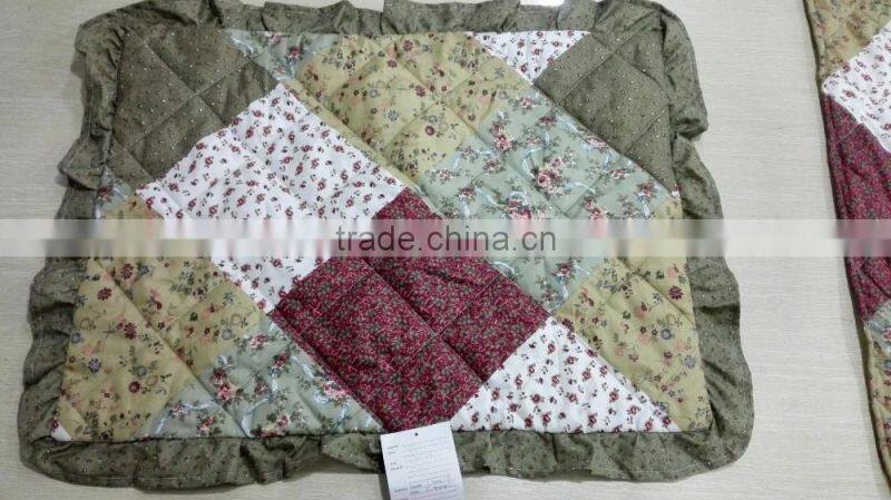 2016 Fashion Design 100% polyester High Quality Service Hot Sale Different Style Plain patchwork quilt