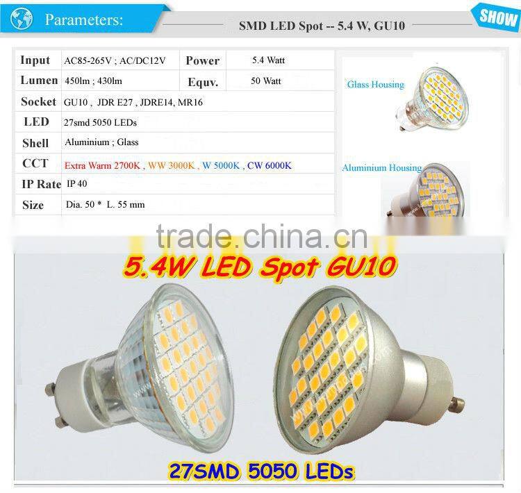 GU10 27 LED bulbs