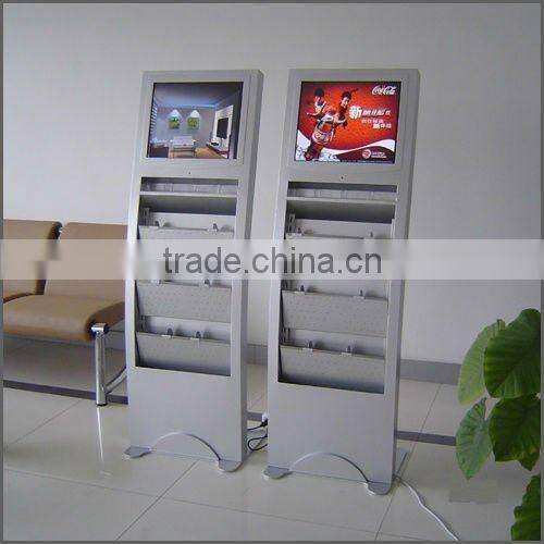 17 Inch floor stand plug&play LCD player, digital signage, with auto on/off and remote controller function