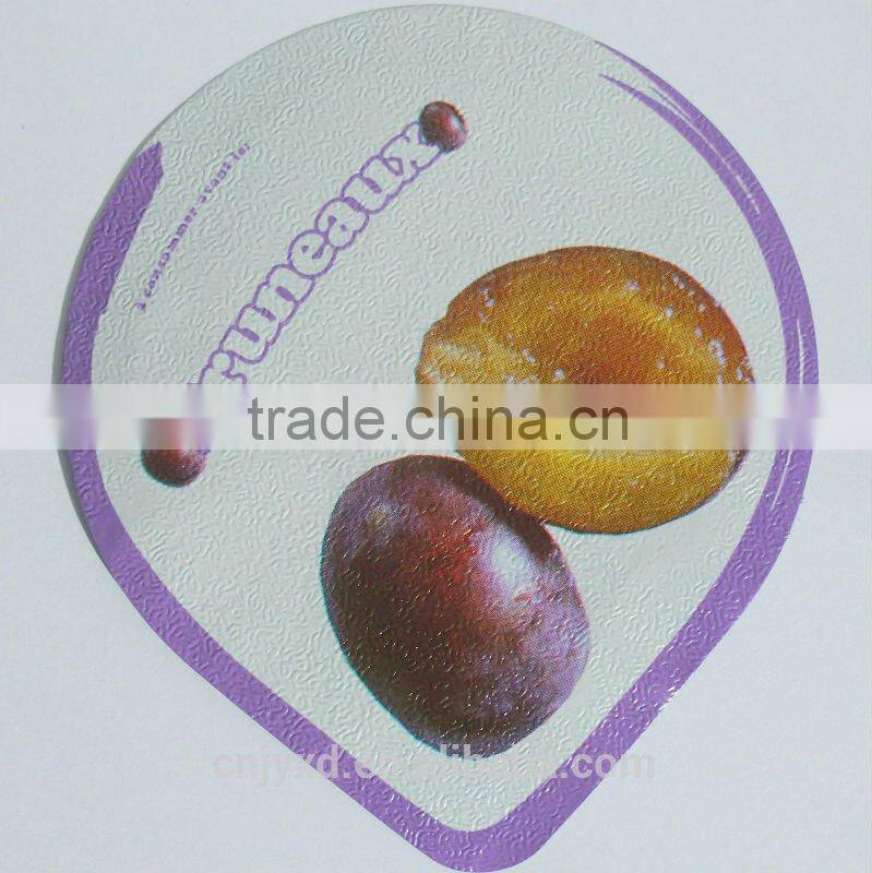 heat sealing aluminium lid for yogurt