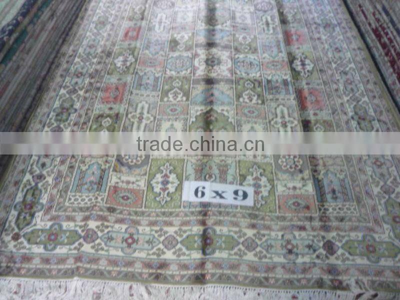 fourseason design low prices, factory prices colorful handmade silk carpet