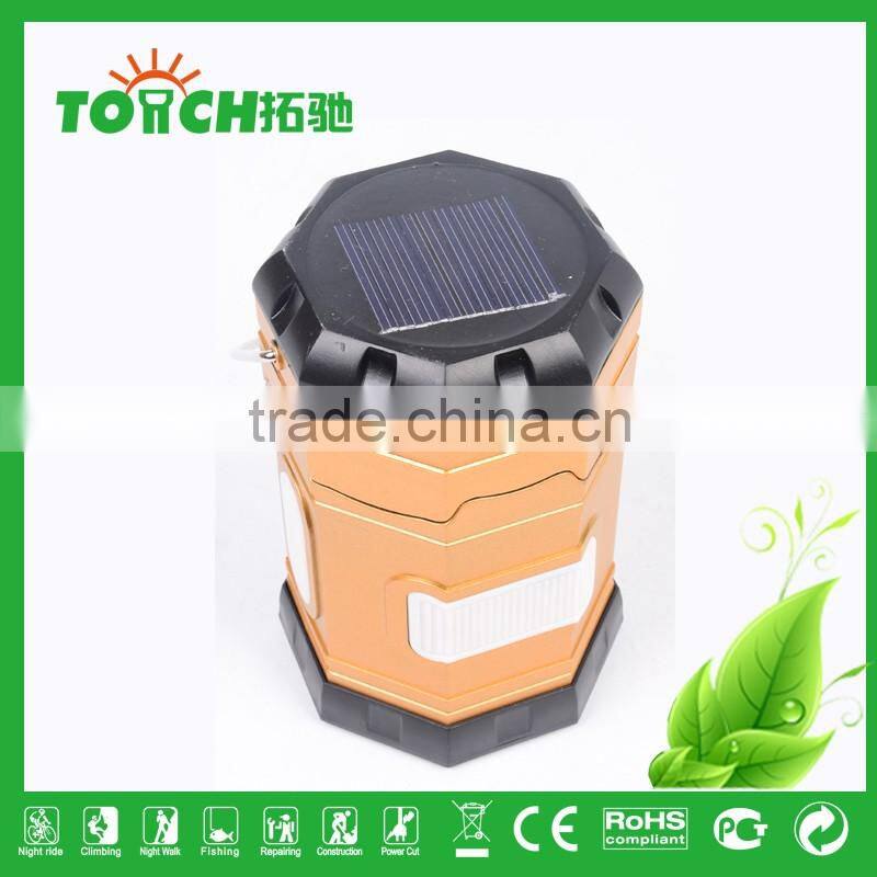 Colorful Solar lantern Hiking Lamp led Lantern camping Light with Inner Battery High Power Rechargeable Lantern Torch light
