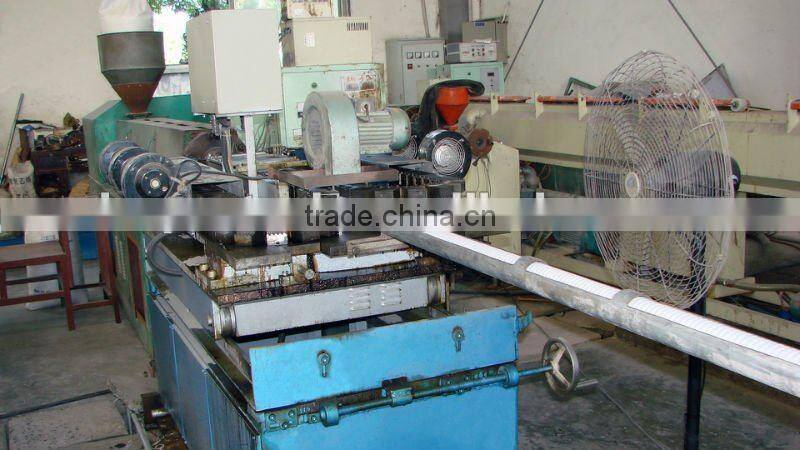 corrugated pipe white