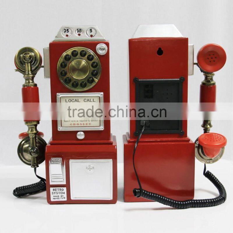 Portable Wall mountable phone vintage retro telephone for landline home