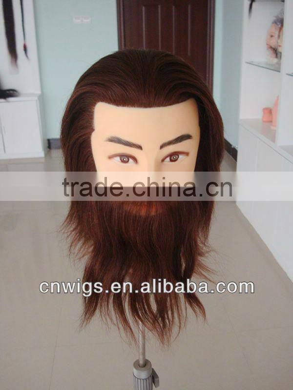 Premium Quality human hair training head/hairdressing training heads
