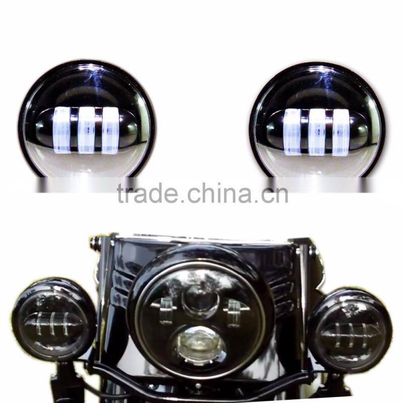 LED Auxiliary Lights Fits Harley Motorcycles 4.5 Inch Auxiliary Lights led fog light
