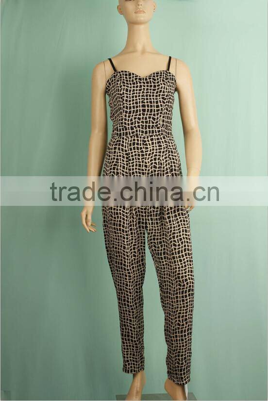Spaghetti strap women sexy onesie jumpsuit adult women jumpsuit