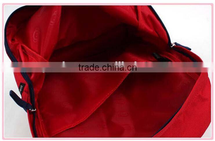 fashion cartoon kids canvas backpack