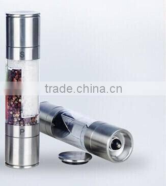 Mills FDA Metal salt and pepper grinder 2 in 1 small