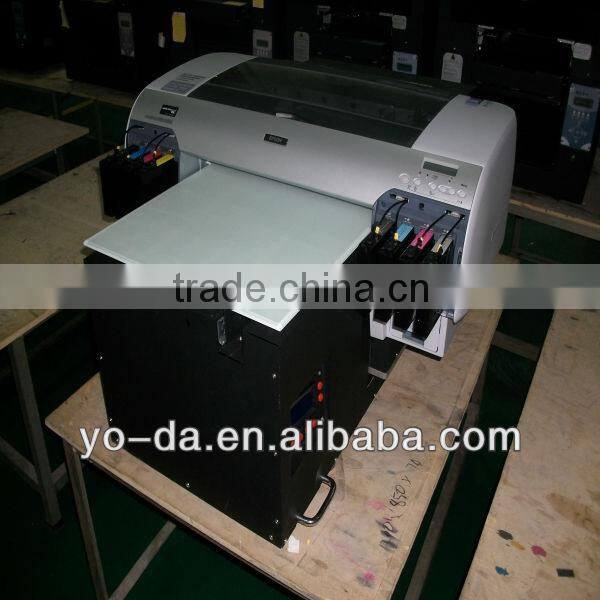 Logo printing on glass, hot sale flatbed glass printer