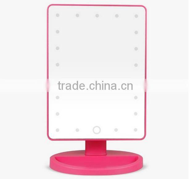 new model Led light make up mirror/Led table mirror with touch control switch