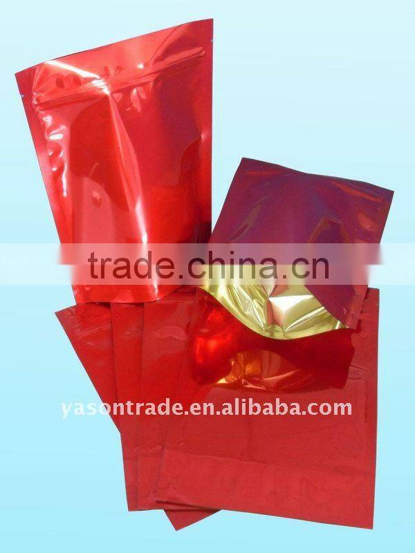 the cheapest Newest side gusset aluminum foil bag with valve with zippe