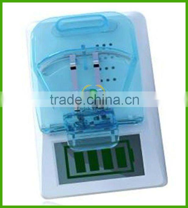 Universal charger with USB port and LCD