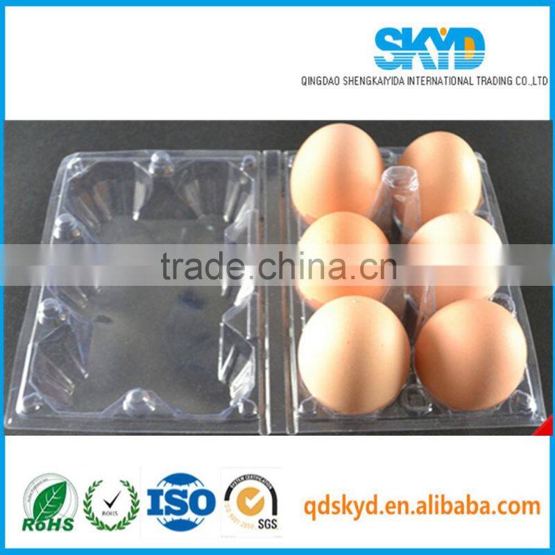 Plastic blister Egg Tray 6 holes