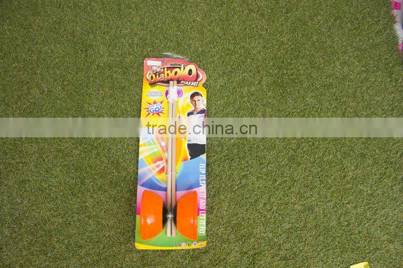 WOODEN HANDLE DIABOLO PLAY SET TOYS