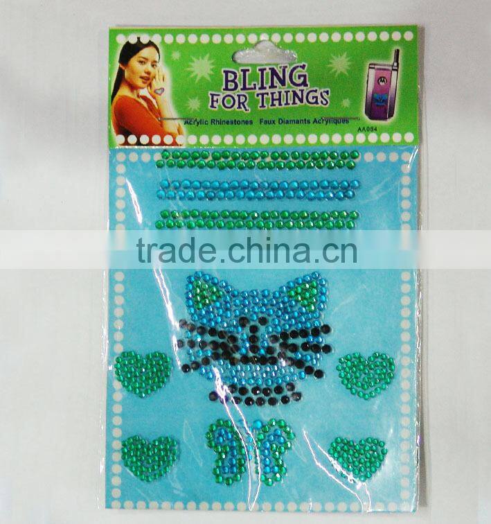 diamond color sticker for mobile phone decoration