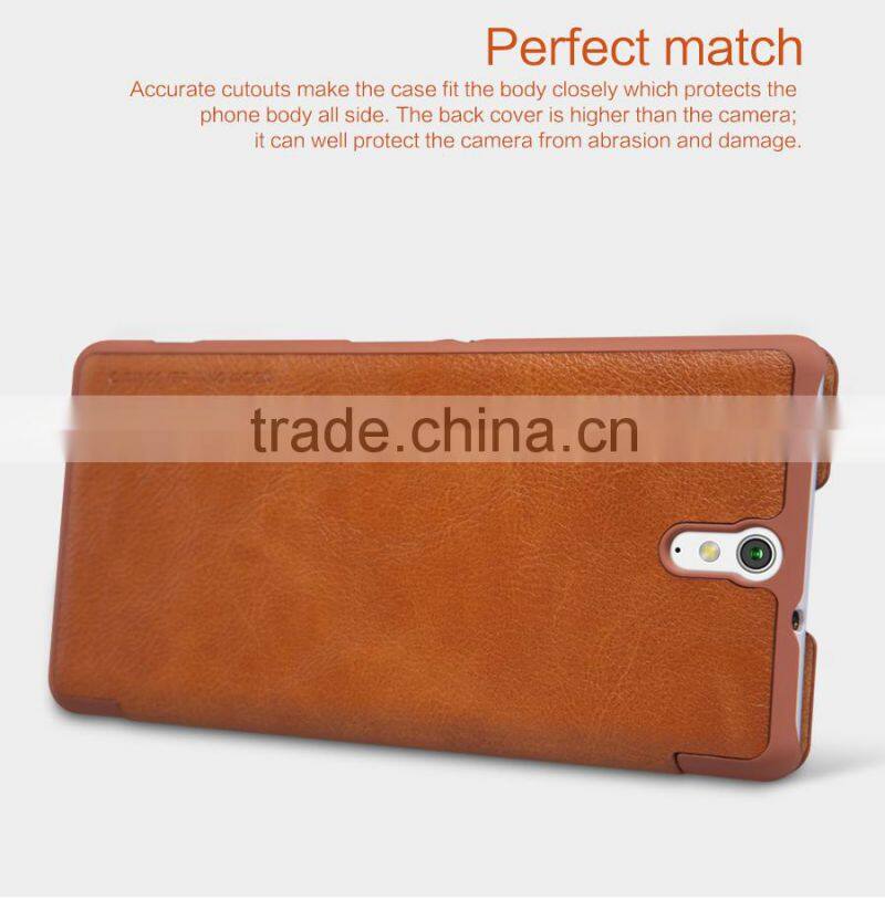 New arrvial Leather flip case for Sony C5 ultra