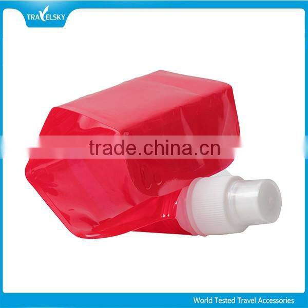 Travelsky foldable water bottle collapsible sport drinking bottle