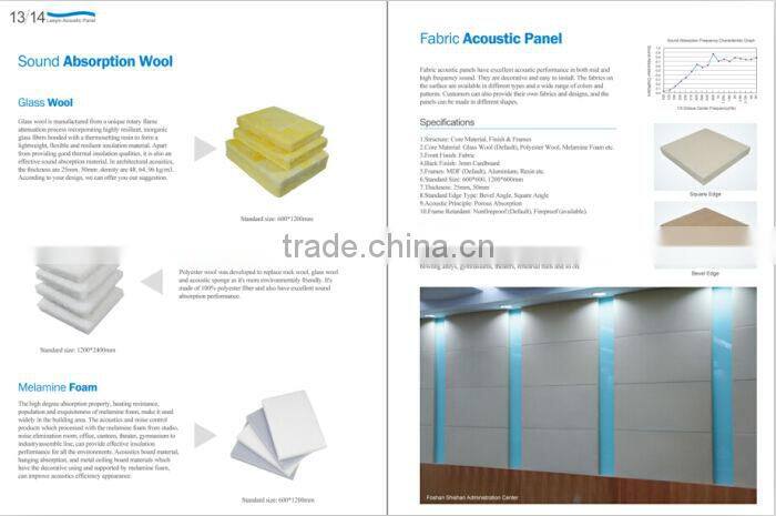 Fabric Acoustic Panel Modern Decoration For Interior Design