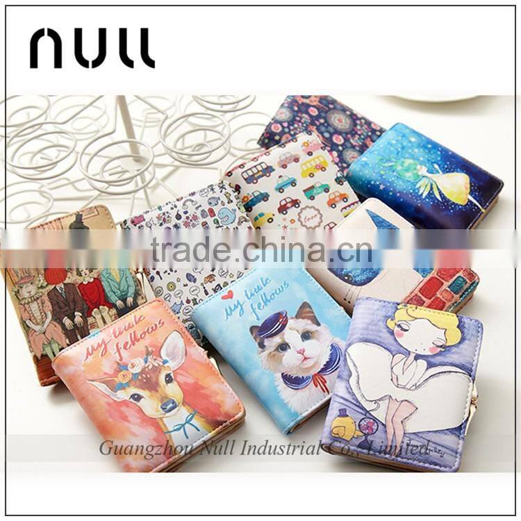 Latest Design Ladies Leather Animal Coin Women Wallet Purse Leather