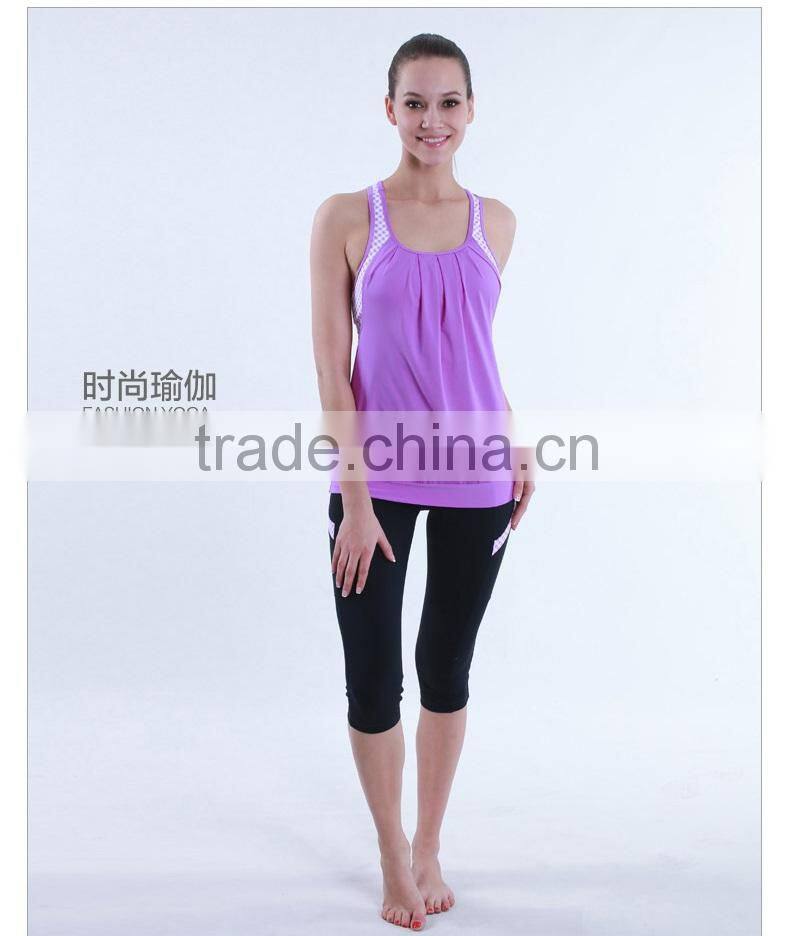 Ladies Dri Fit 92% Supplex 8% Lycra Fashion Designer Fitness Yoga Wear