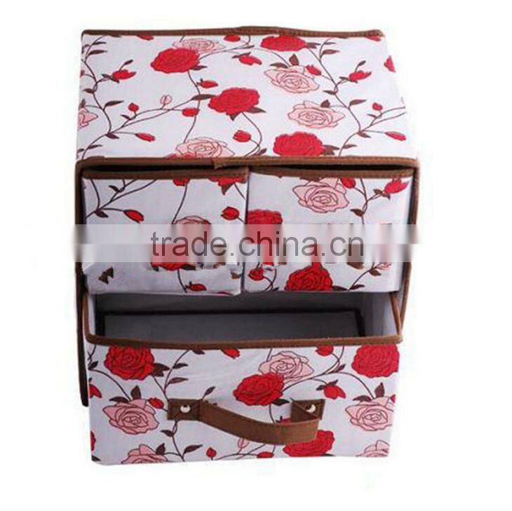 high quality custom non woven beautiful storage box