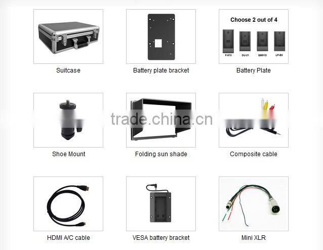 Lilliput TM-1018/O/P 10" IPS HDMI Monitor with Multi-touch capacitive screen Vector scope Audio Level Meter