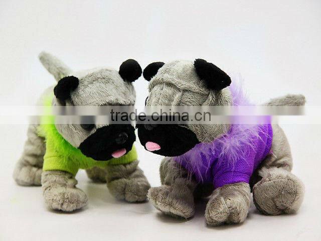 fashional popular lovely green plush frog animal toy with round big eyes for valentine festival