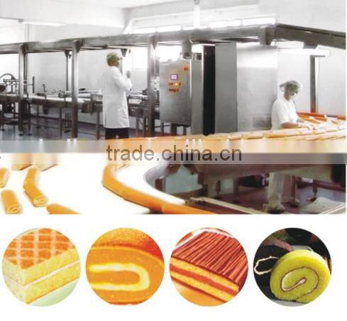 KH-RSJ-1000 full automatic swiss roll cake production line , layer cake machine