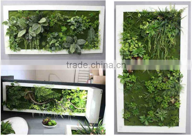 latest design artificial green wall plants