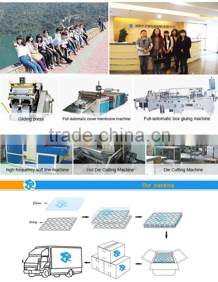 Finely finished disposable blister arcylic cosmetic box