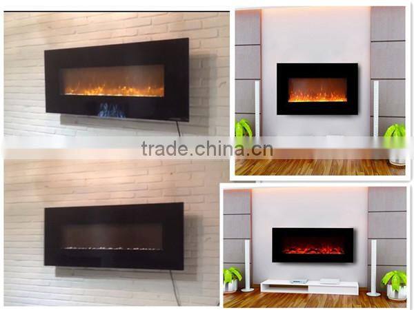 led flame effect wall mounted fireplace heater