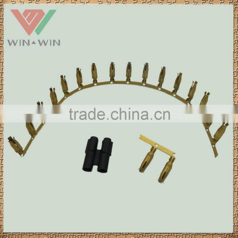 Brass crimper cable connector terminal for female side