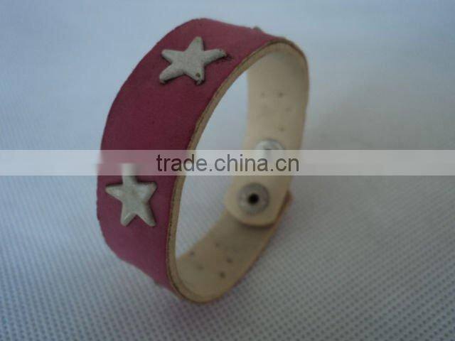 punk rivet bangles Bracelet leather women fashion design USA style factory direct