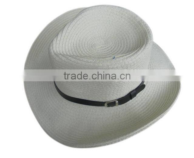 Zhejiang manufacture First Grade cool design straw cowboy hat
