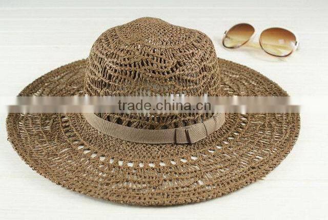 Made in Zhejiang China special discount cheap large brim beach hat sun visors