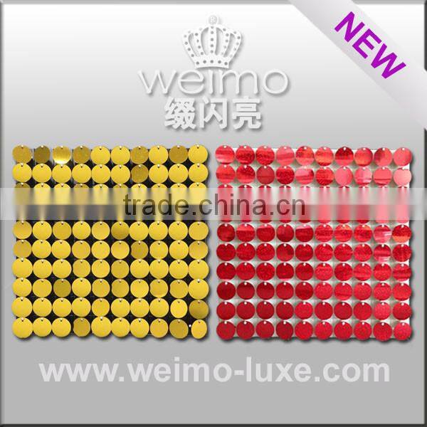 2016 Patent Shimmer Disc Flexible Decoration Plastic Wall Panels