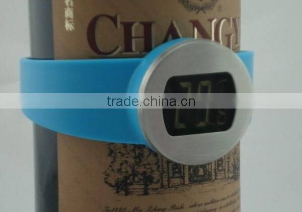 Colorful Watch style LCD Digital Red Wine Thermometer,Digital wine thermomter Trade assurance supplier